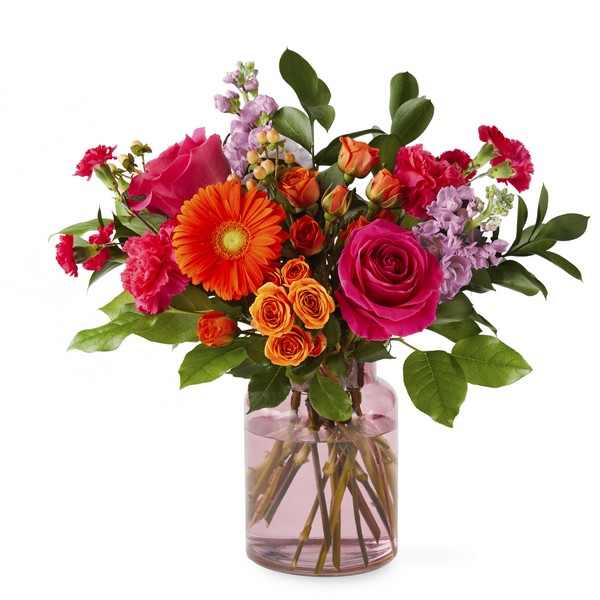 Fiesta Bouquet in Blush Vase